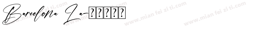 Barcelona La字体转换